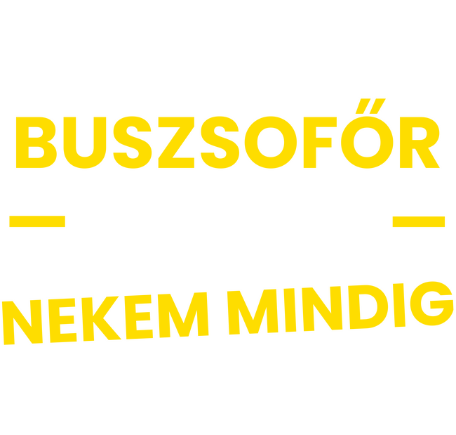 Buszsofőr vagyok nekem mindig igazam van