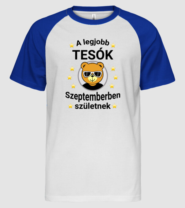  minta fehér/royal pólón