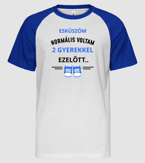  minta fehér/royal pólón