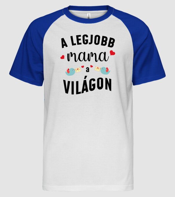  minta fehér/royal pólón