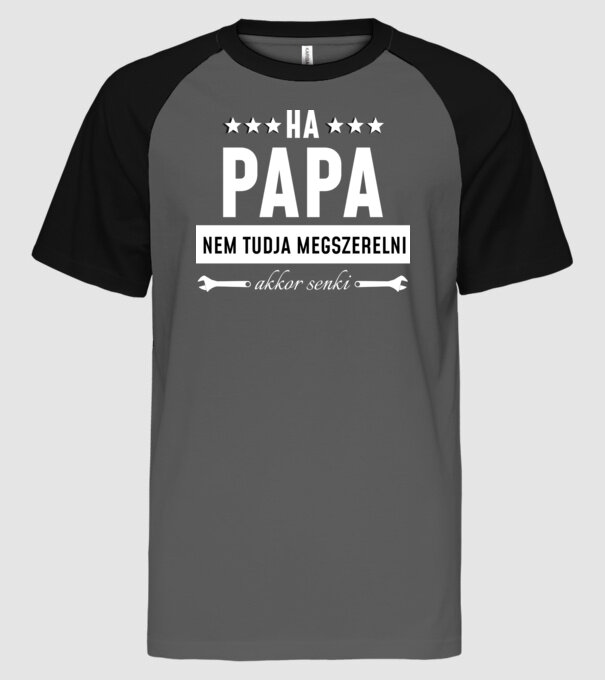  minta szürke/fekete pólón