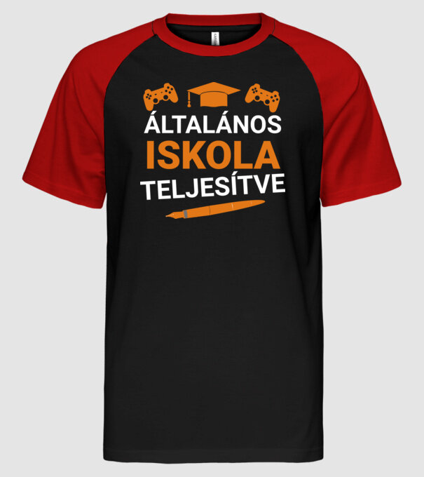  minta fekete/piros pólón