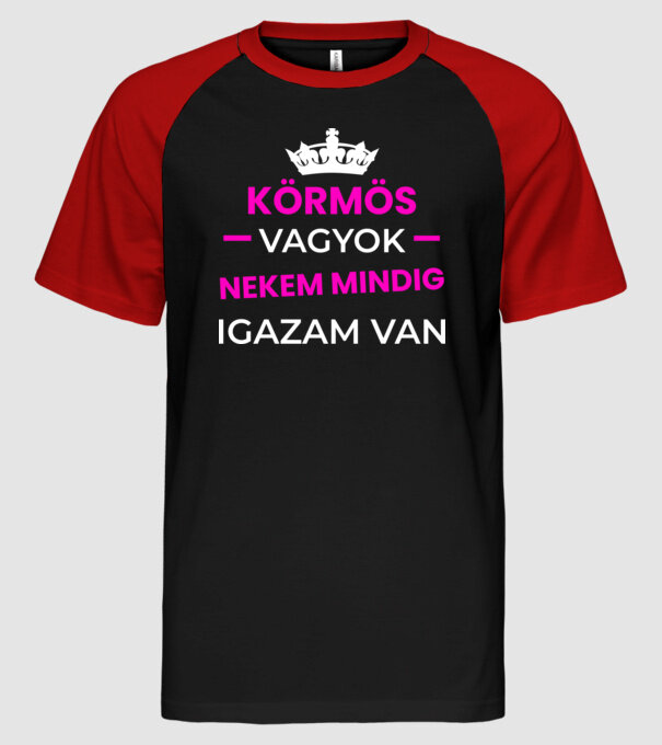  minta fekete/piros pólón