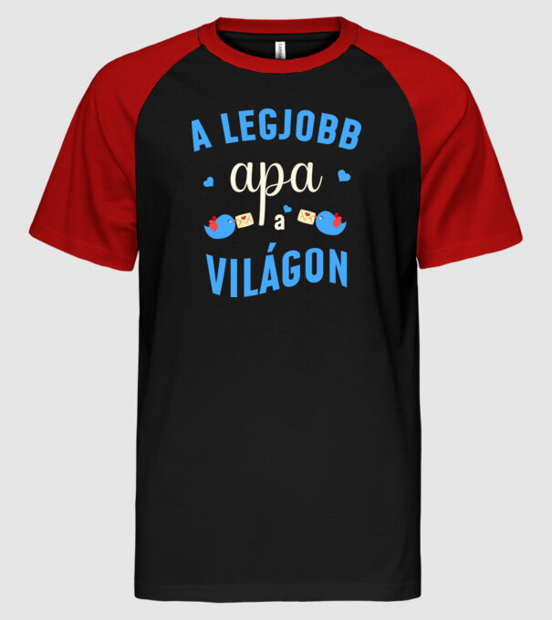  minta fekete/piros pólón