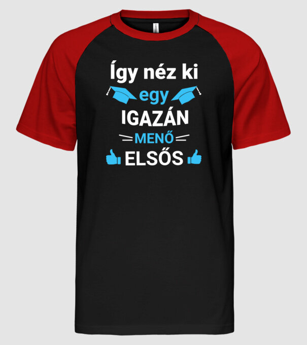  minta fekete/piros pólón
