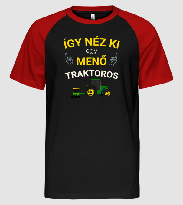  minta fekete/piros pólón