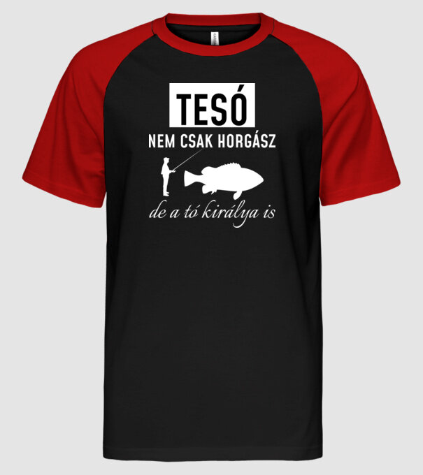  minta fekete/piros pólón