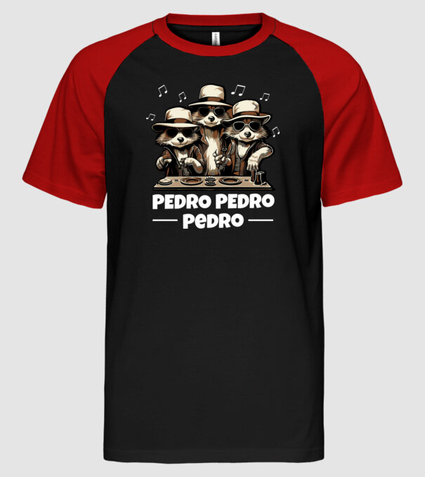  minta fekete/piros pólón