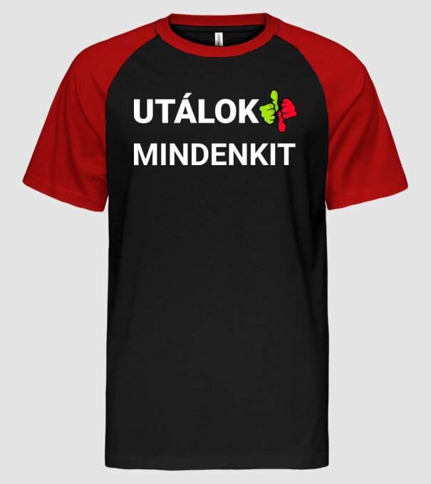  minta fekete/piros pólón