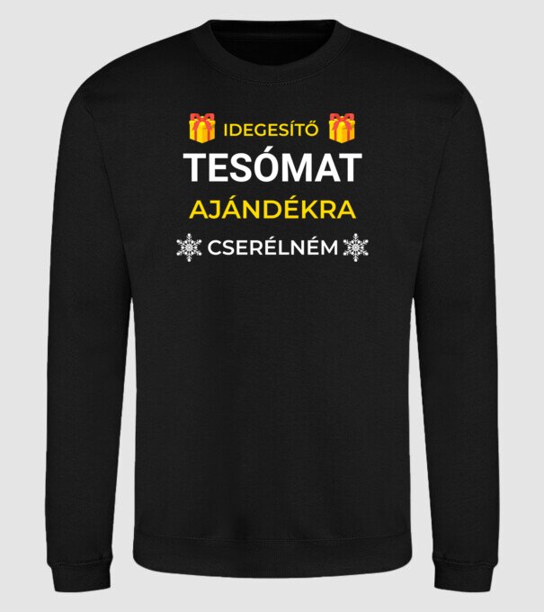  minta fekete pólón