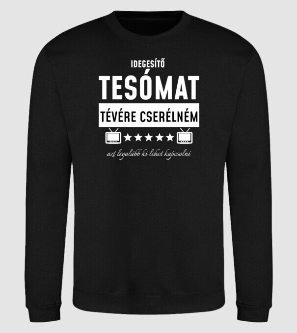  minta fekete pólón