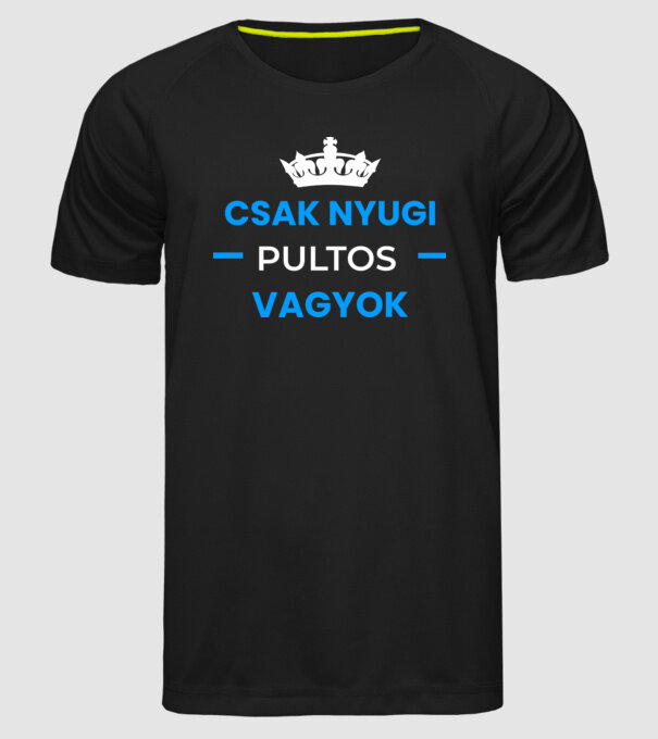  minta fekete pólón