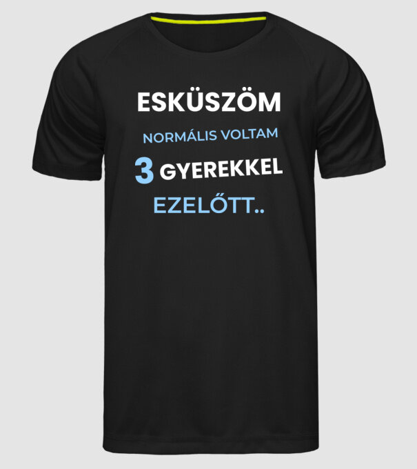  minta fekete pólón