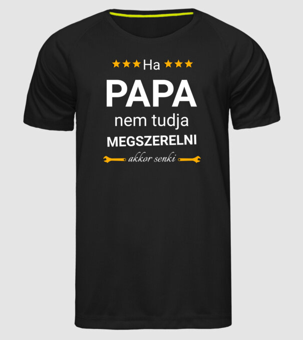 minta fekete pólón