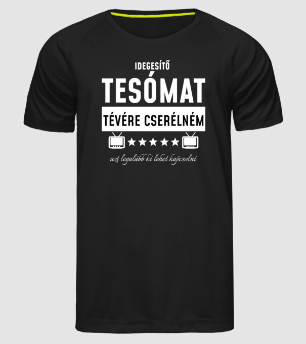  minta fekete pólón