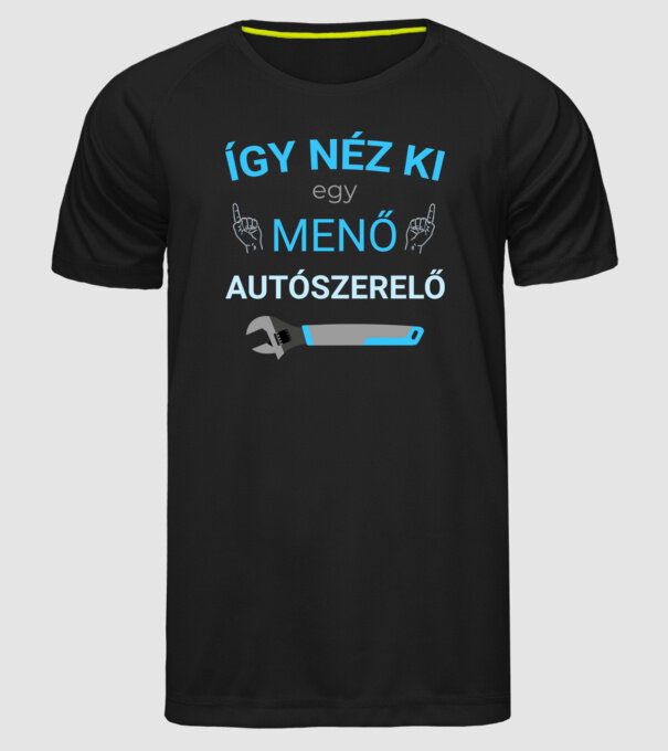  minta fekete pólón