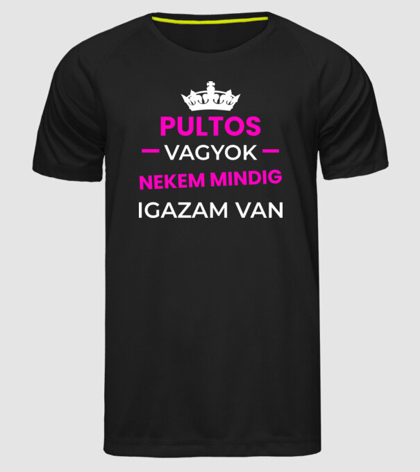 minta fekete pólón