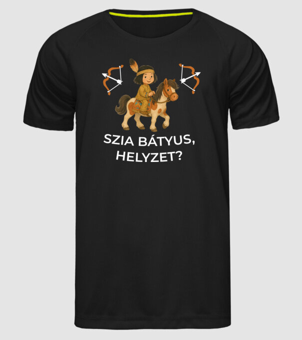  minta fekete pólón