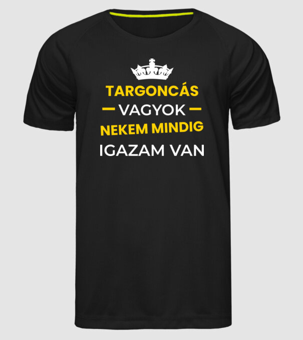  minta fekete pólón