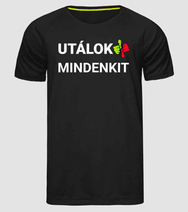  minta fekete pólón