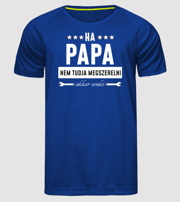  minta királykék pólón