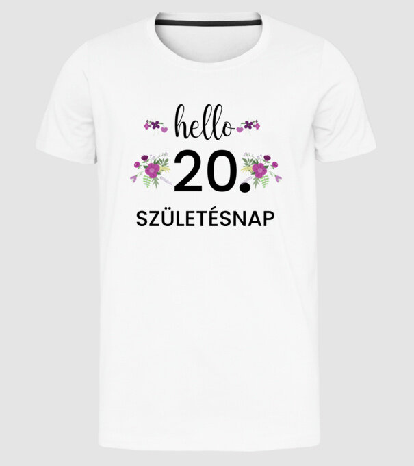  minta fehér pólón