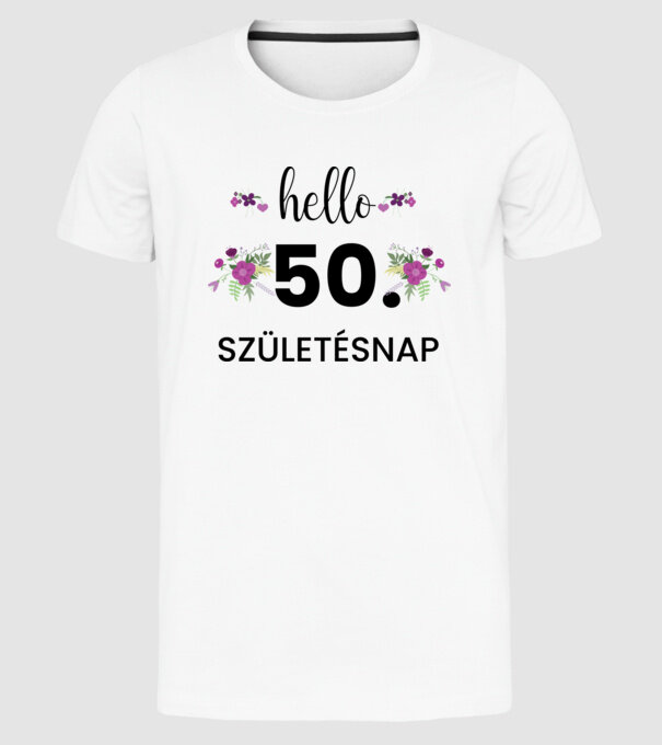  minta fehér pólón