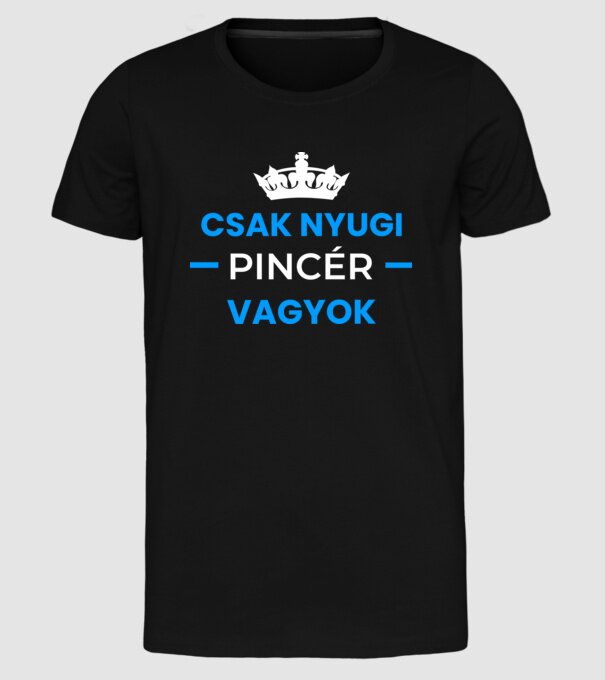  minta fekete pólón