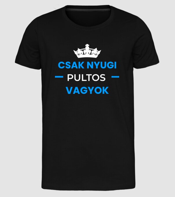  minta fekete pólón