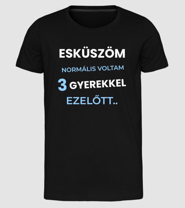  minta fekete pólón
