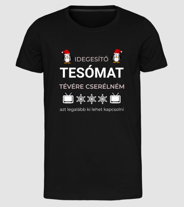  minta fekete pólón