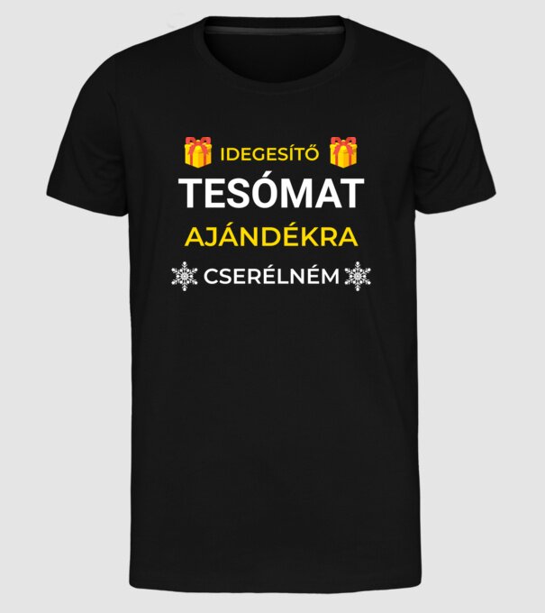  minta fekete pólón