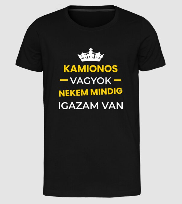  minta fekete pólón