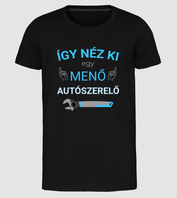  minta fekete pólón