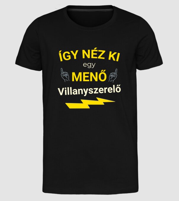  minta fekete pólón