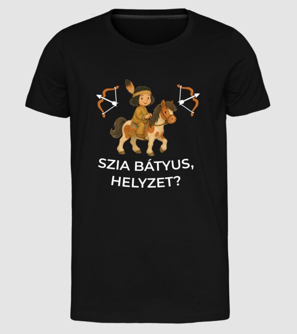  minta fekete pólón