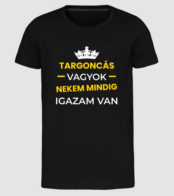  minta fekete pólón