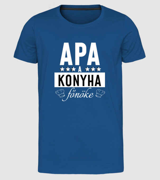  minta királykék pólón