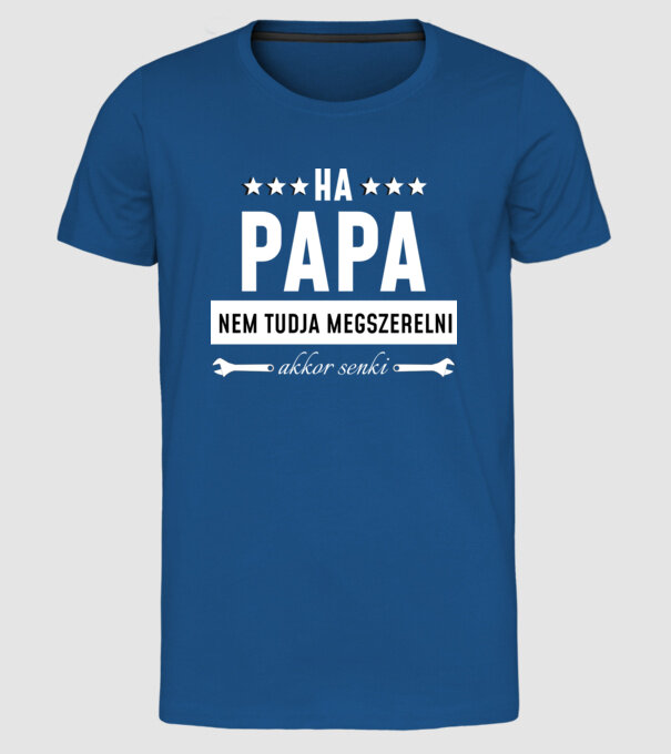  minta királykék pólón