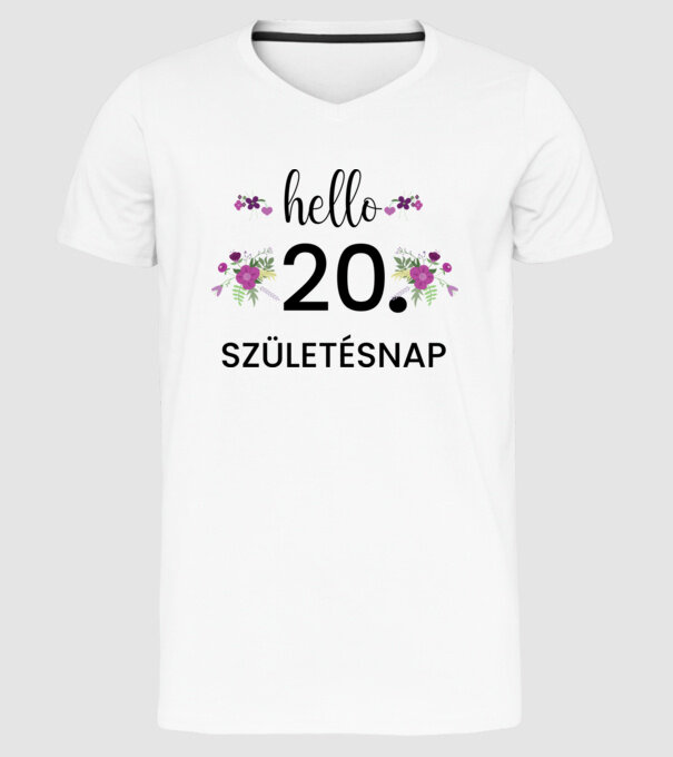  minta fehér pólón