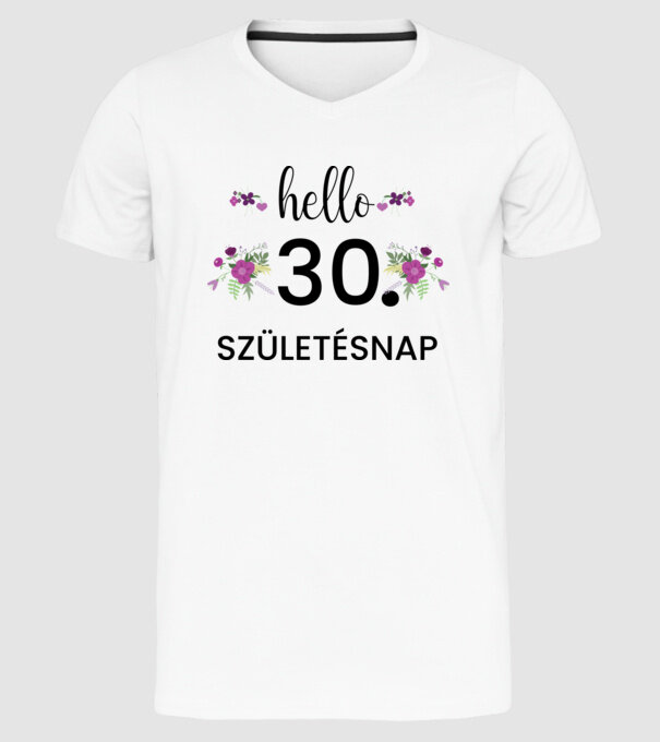  minta fehér pólón