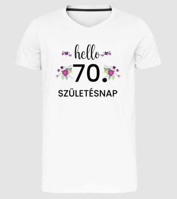  minta fehér pólón
