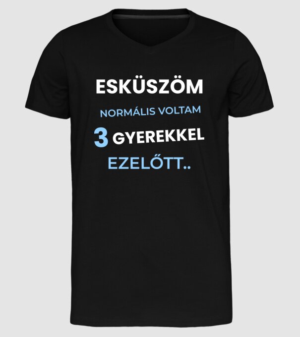  minta fekete pólón
