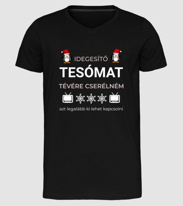  minta fekete pólón