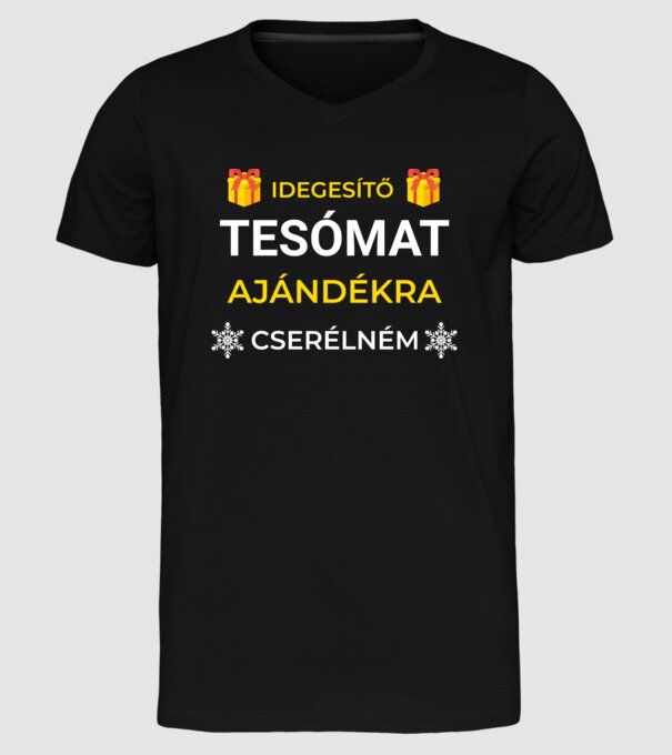  minta fekete pólón