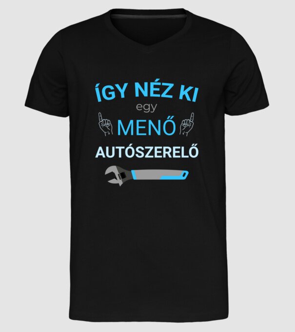  minta fekete pólón