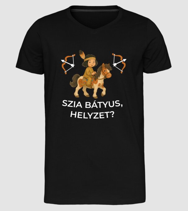  minta fekete pólón