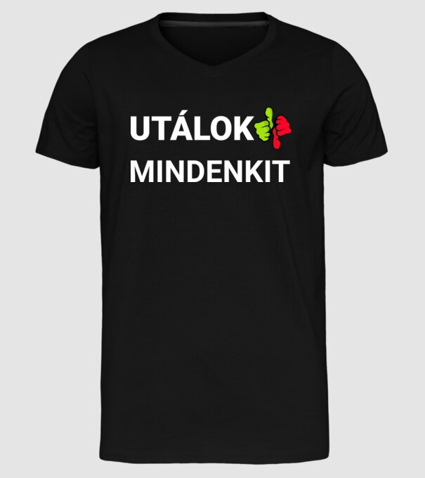  minta fekete pólón