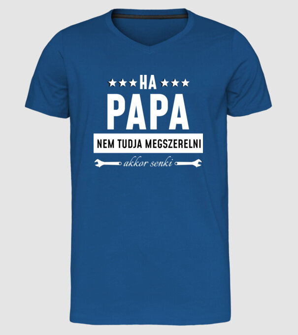  minta királykék pólón