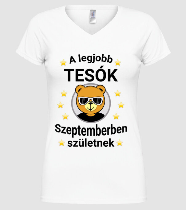  minta fehér pólón